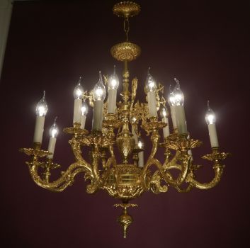 12 light gold bronze chandelier eyecatcher lightings brass fixtures
