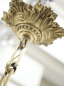 Preview: Antike französische Hängelampe aus Bronze & geschliffenem Glas – Louis XVI Stil