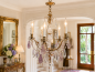 Preview: Elegant French Crystal Chandelier with Silvered Patina and Amethyst Crystal Drops, c.1900