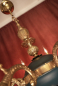 Preview: schöner Empire Kronleuchter seltene Farblackierung 8 flammig