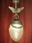 Preview: seltene Jugendstil Lampe silber Nickel Adler Figur