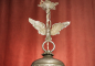Preview: seltene Jugendstil Lampe silber Nickel Adler Figur