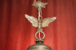 Preview: seltene Jugendstil Lampe silber Nickel Adler Figur