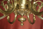 Preview: Eleganter spanischer Messing-Kronleuchter mit sechs Armen