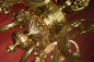 Preview: Eleganter spanischer Messing-Kronleuchter mit sechs Armen