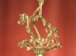 Preview: Eleganter spanischer Messing-Kronleuchter mit sechs Armen