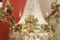 Preview: Großer Kristall Korblüster 20-flammig Messing Louis XVI Stil 80 cm