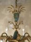 Preview: 9 light empire chandelier green warm varnish!