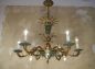 Preview: 9 light empire chandelier green warm varnish!
