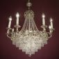 Preview: large stepped chandelier silver