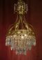 Preview: italy 3-light crystal chandelier goldbronze