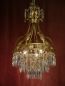 Preview: italy 3-light crystal chandelier goldbronze