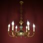 Preview: Kleiner Empire-Kronleuchter, 6-flammig, Frankreich um 1970