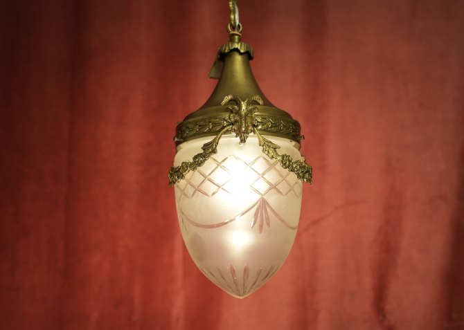 Preview: figürlicher Jugendstiltropfen Bronze