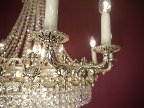 large stepped chandelier silver only pick up