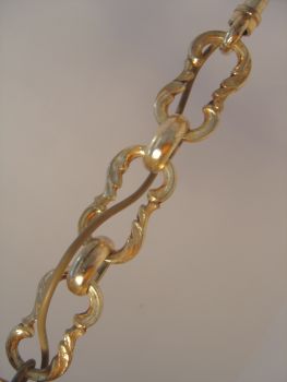 Französischer Drachen-Kronleuchter, 6-flammig, Messing, um 1970