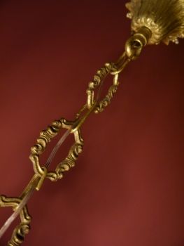 Kleiner Empire-Kronleuchter, 6-flammig, Frankreich um 1970