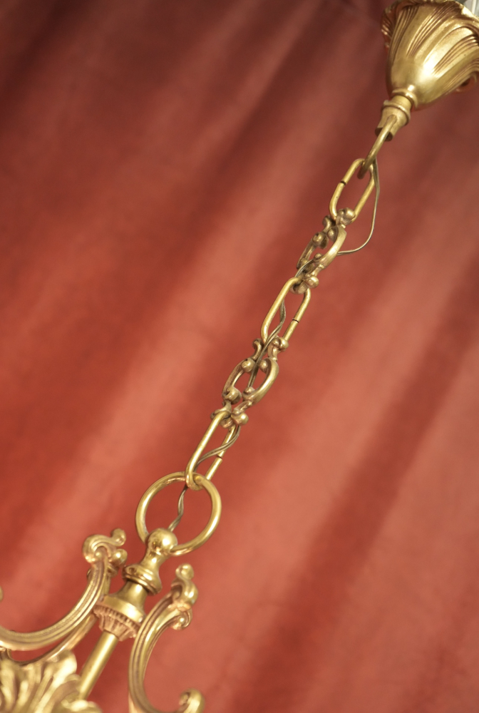 Messing glänzend Laterne 4 flammig