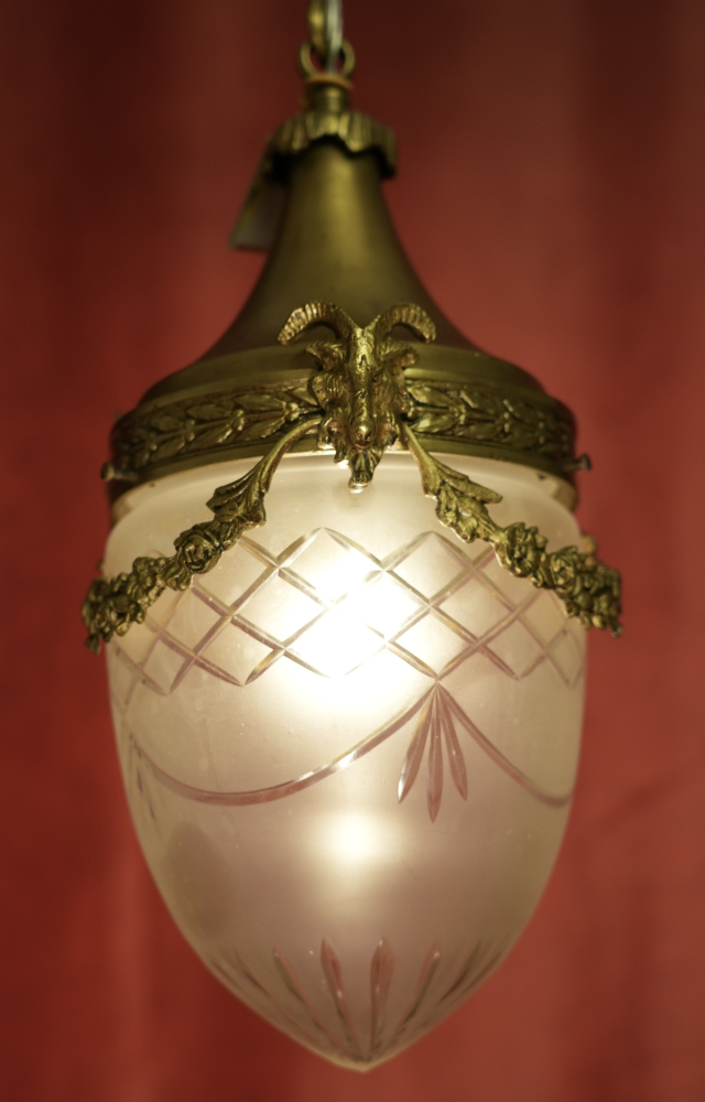 figürlicher Jugendstiltropfen Bronze