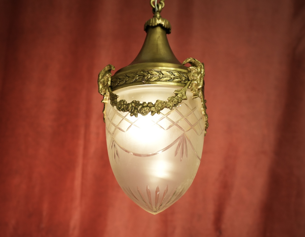 figürlicher Jugendstiltropfen Bronze