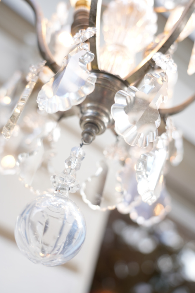 French Silver-Plated Crystal Chandelier, 9 Lights (6+3), Circa 1890–1910
