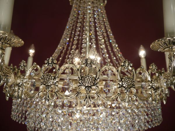 large stepped chandelier silver only pick up