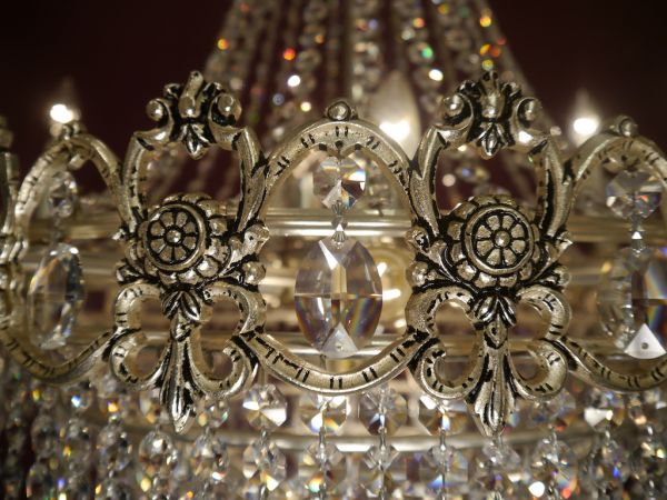 large stepped chandelier silver only pick up