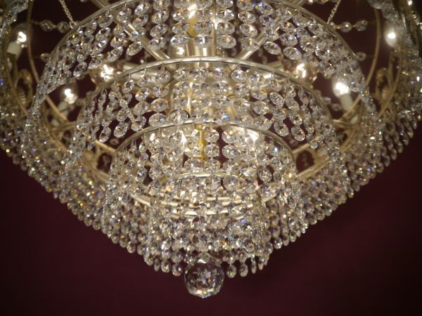 large stepped chandelier silver only pick up