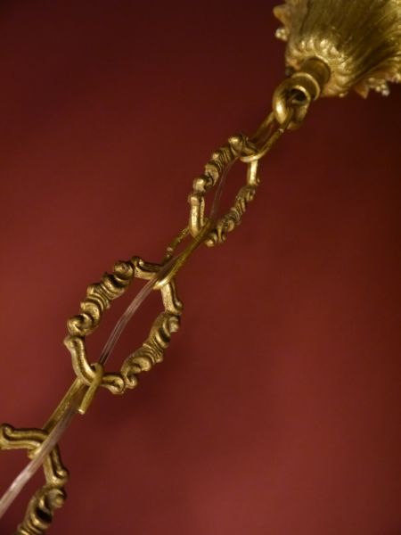 Kleiner Empire-Kronleuchter, 6-flammig, Frankreich um 1970