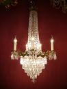 Empire steps chandelier brass, rare to get! sold to Berlin