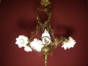 7 fl. asymmetrischer antiker Leuchter, sehr anmutig! Verkauft Umgebung von Berlin