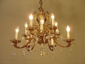 beliebter Kronleuchter Messing Herzform Kristall