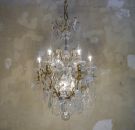 beautiful classic french crystal chandelier antique sold to Heidelberg Germany