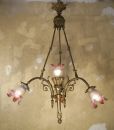 4 light antique french crystal chandelier sold to Dresden
