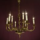 CRYSTAL BRASS CHANDELIER GLASS CEILING SMALL LAMP ROCOCO BAROQUE