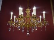 Seltener spanischer Kronleuchter mit maritimen Figuren