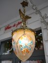 large antique bronze lamp chandelier alabaster bowl sold to Braunschweig Germany